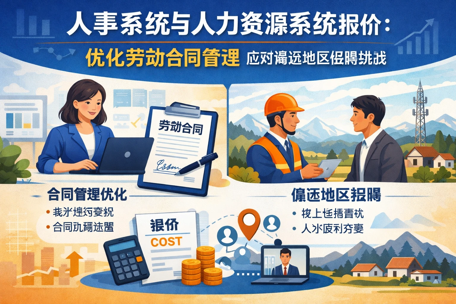 人事系统与人力资源系统报价：优化劳动合同管理应对偏远地区招聘挑战