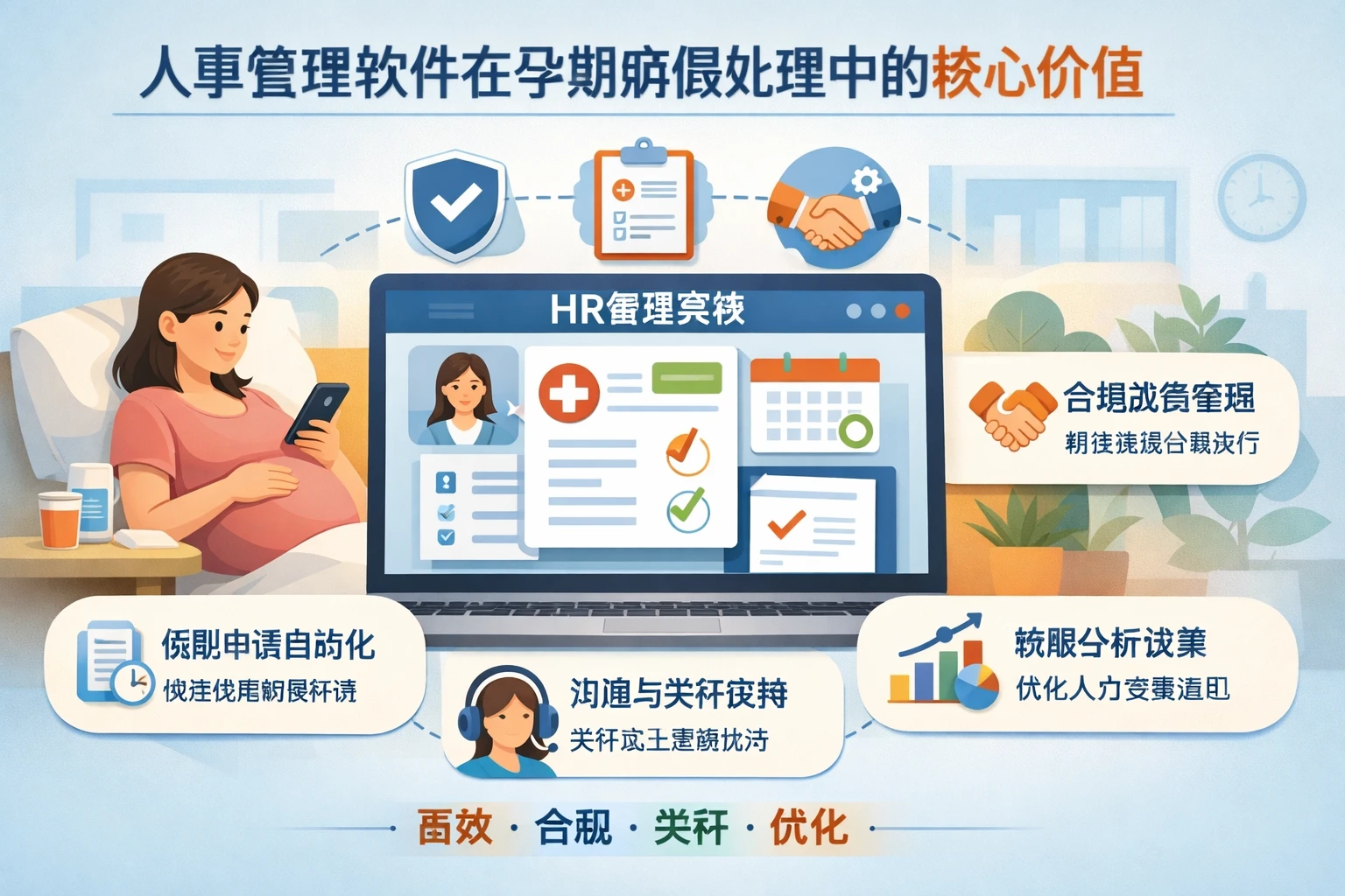 人事管理软件在孕期病假处理中的核心价值