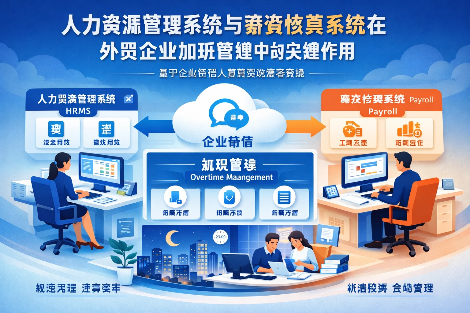 人力资源管理系统与薪资核算系统在外贸企业加班管理中的关键作用——基于企业微信人事系统的整合实践