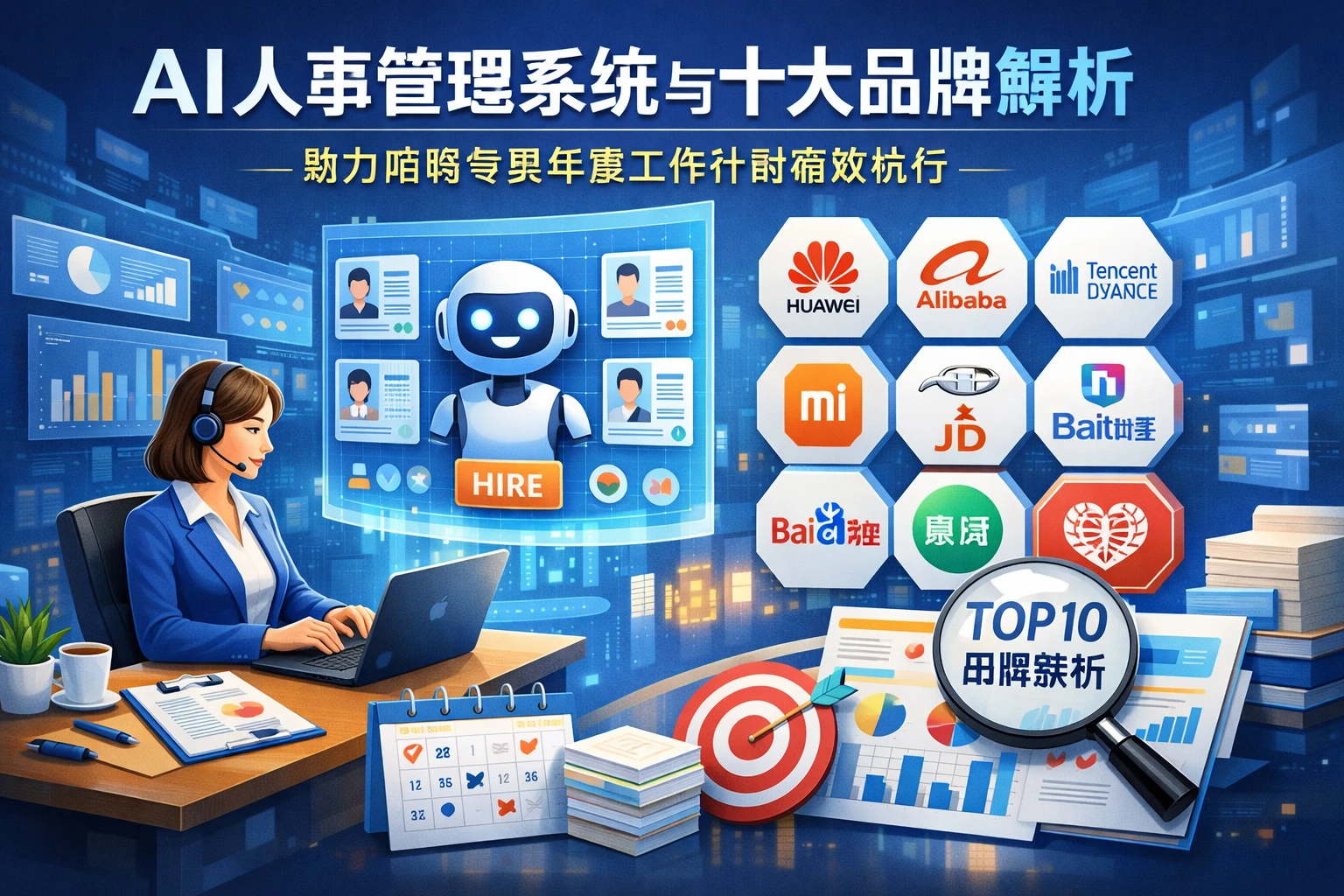AI人事管理系统与十大品牌解析：助力招聘专员年度工作计划高效执行