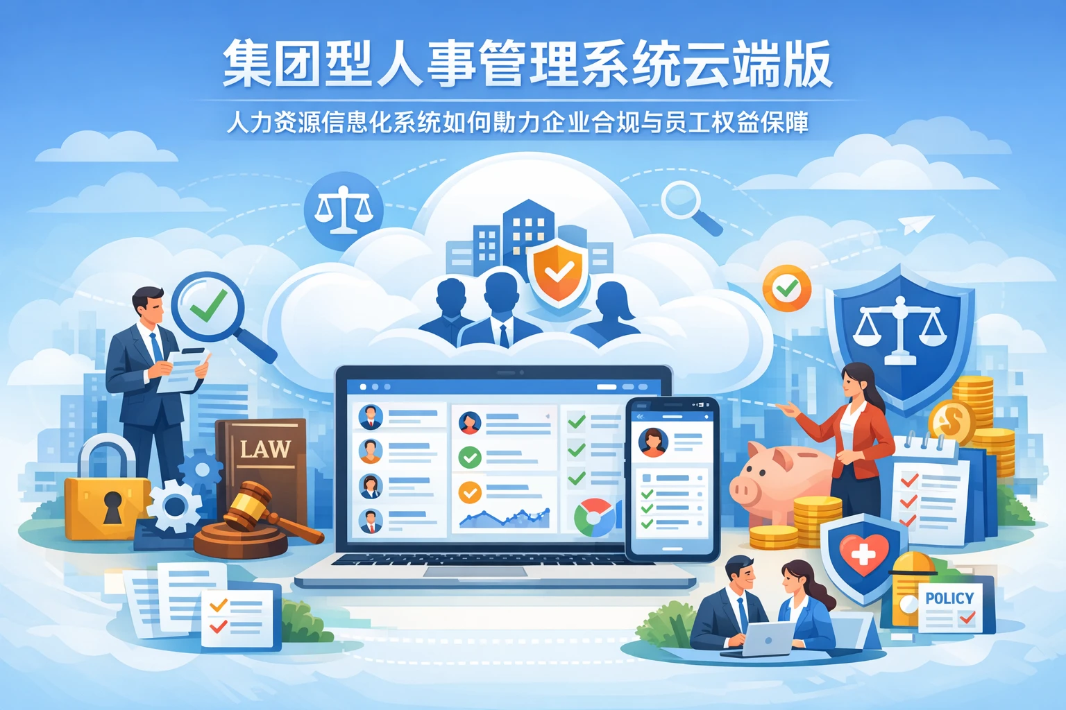 集团型人事管理系统云端版：人力资源信息化系统如何助力企业合规与员工权益保障