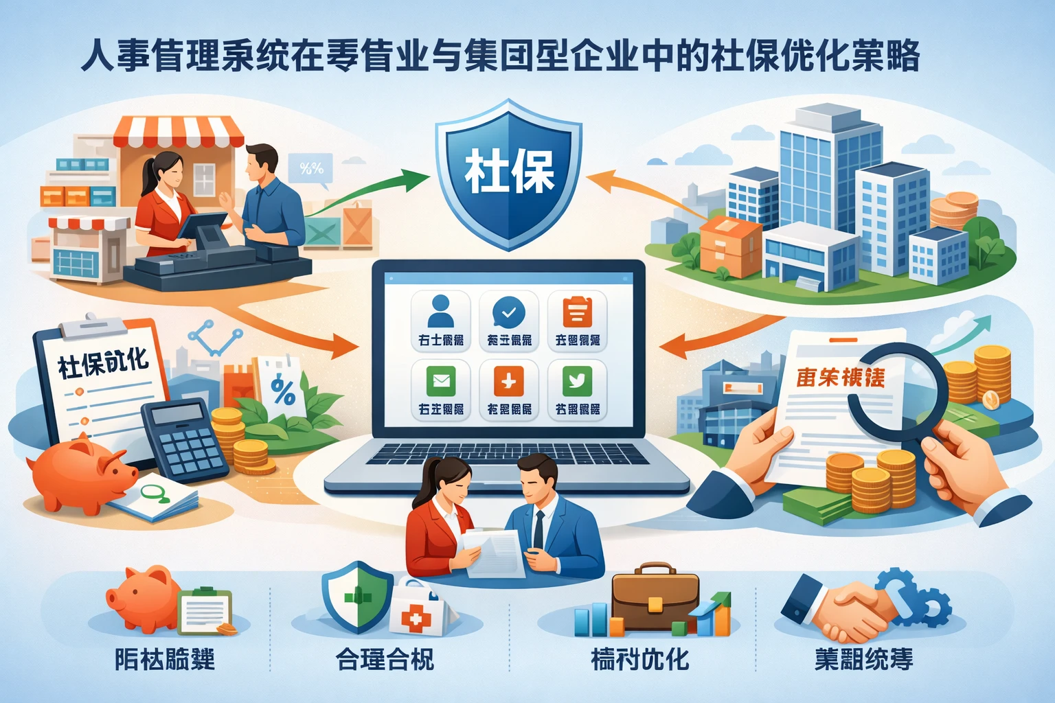 人事管理系统在零售业与集团型企业中的社保优化策略