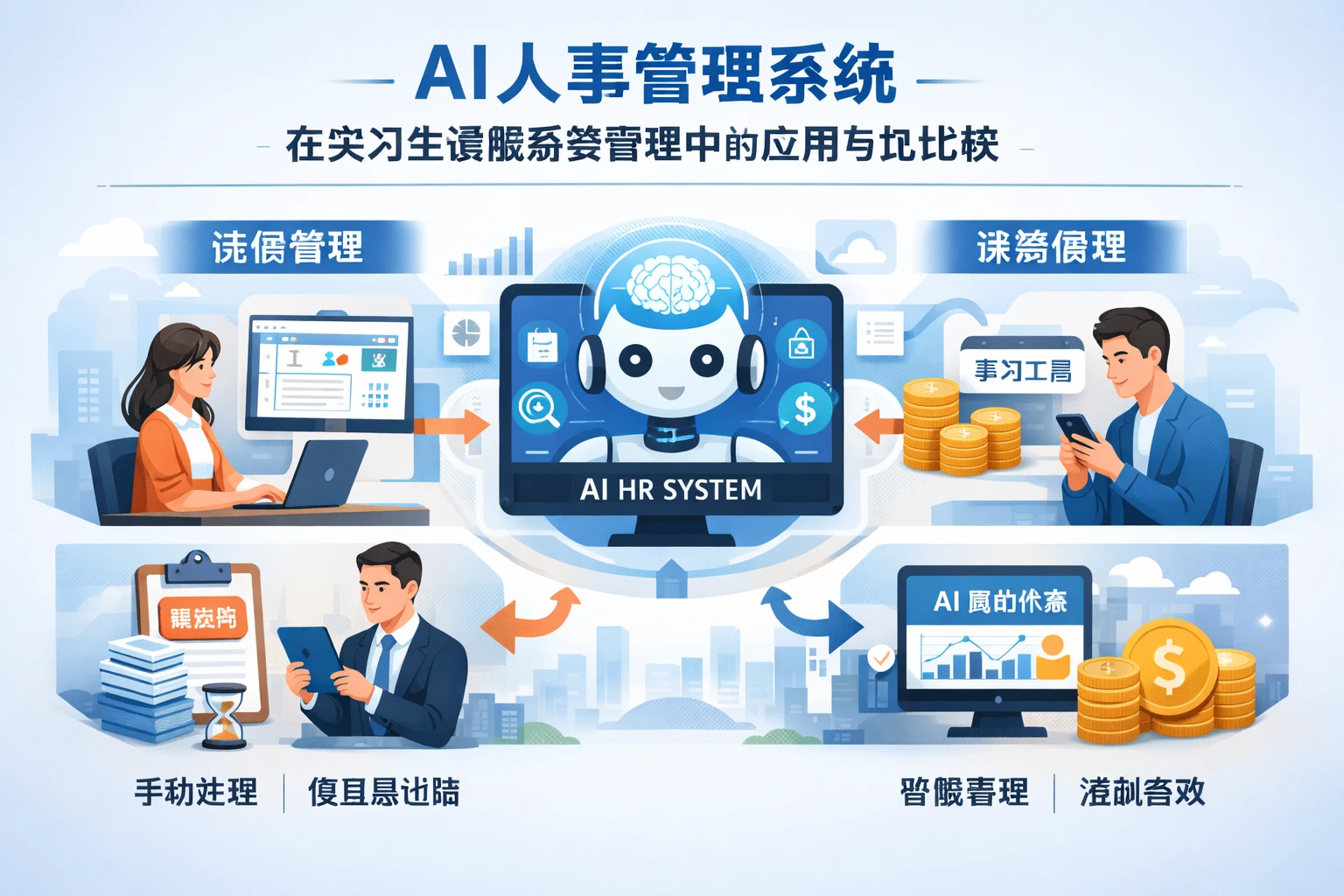 AI人事管理系统在实习生请假薪资管理中的应用与比较