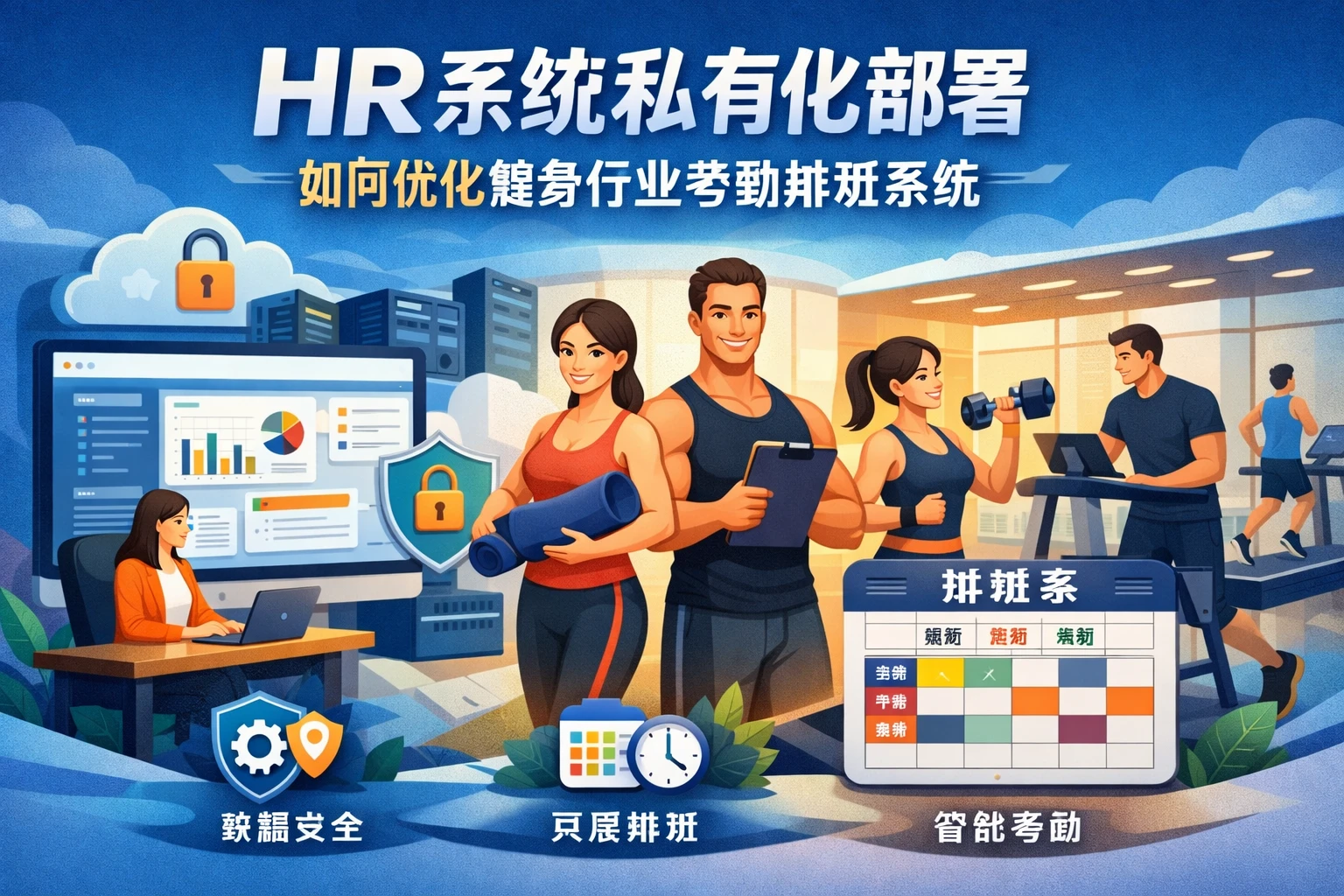 HR系统私有化部署如何优化健身行业考勤排班系统