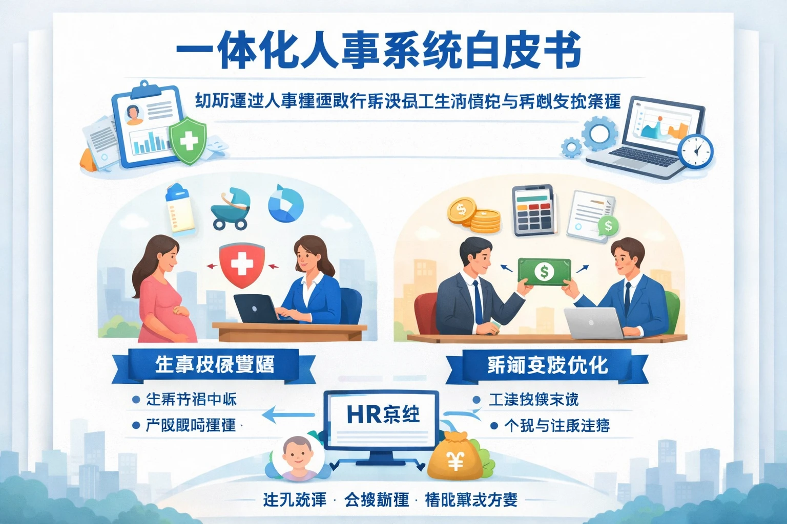 一体化人事系统白皮书：如何通过人事管理软件解决员工生育保险与薪酬发放难题
