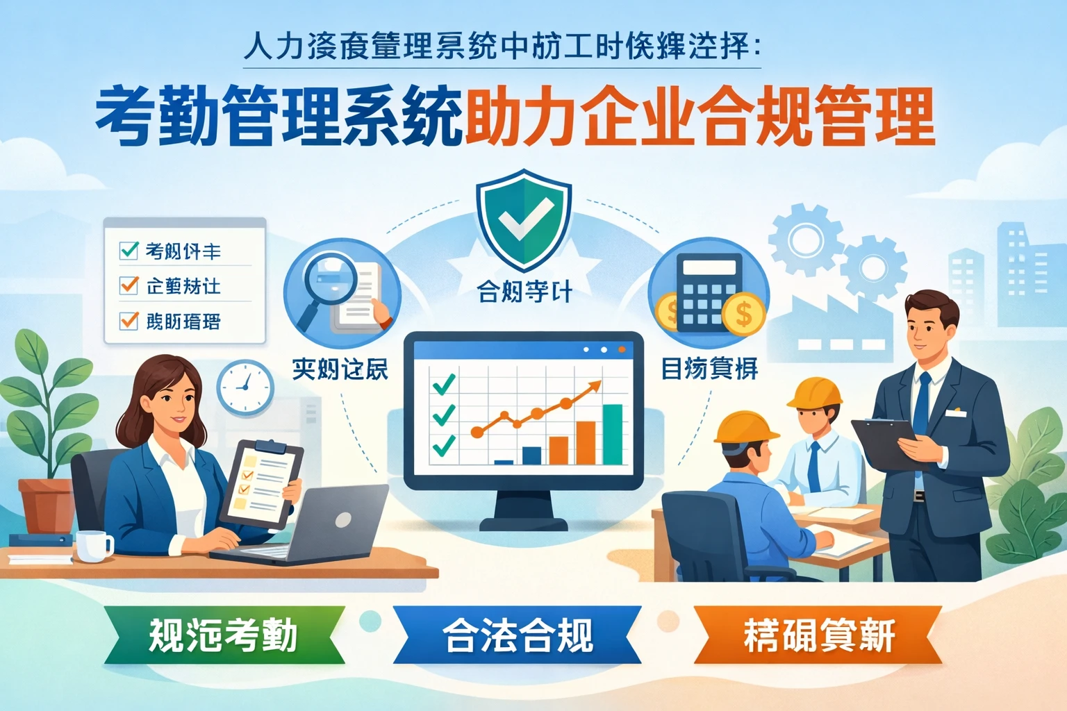 人力资源管理系统中的工时核算选择:考勤管理系统助力企业合规管理