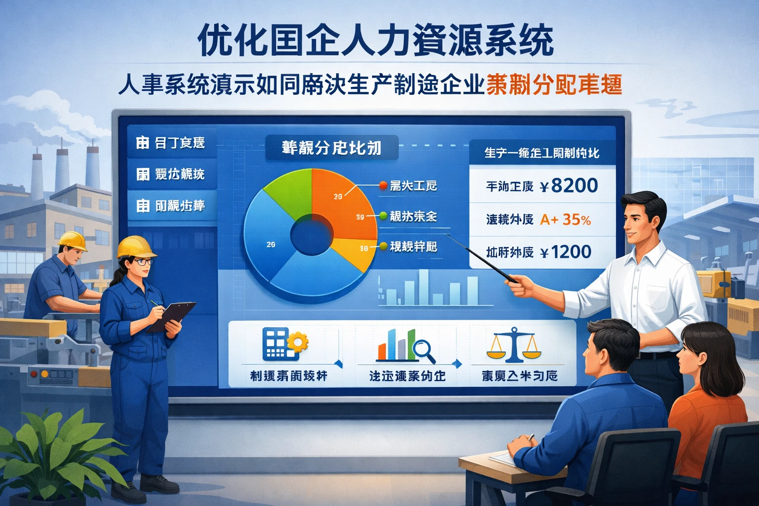 优化国企人力资源系统：人事系统演示如何解决生产制造企业薪酬分配难题