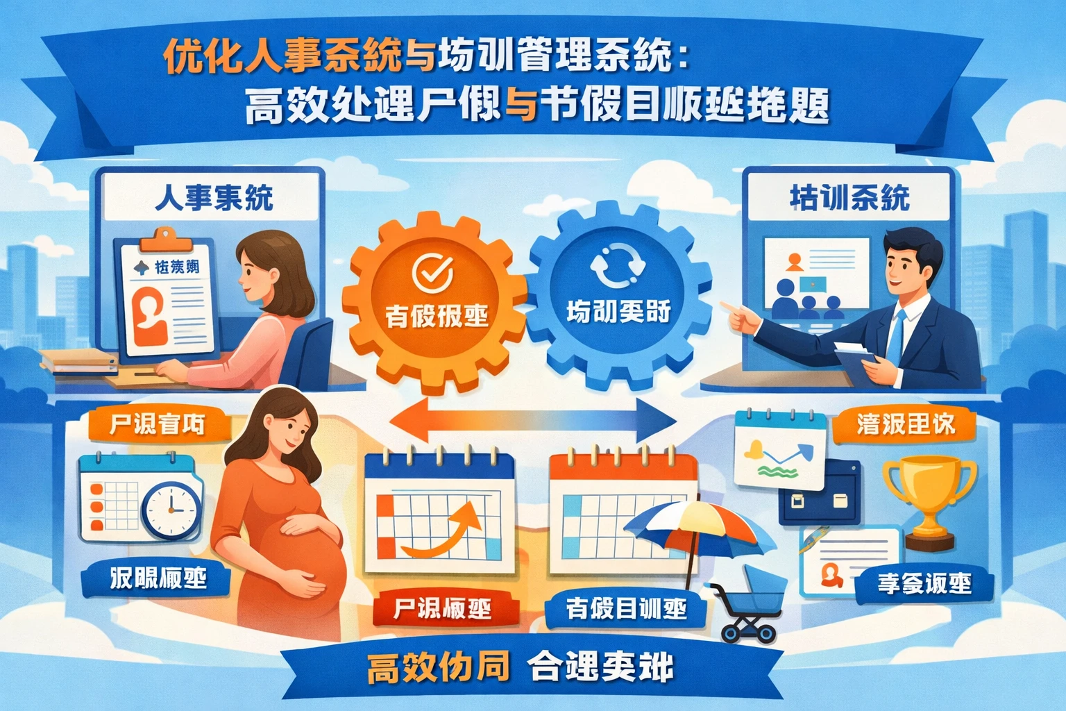优化人事系统与培训管理系统：高效处理产假与节假日顺延难题