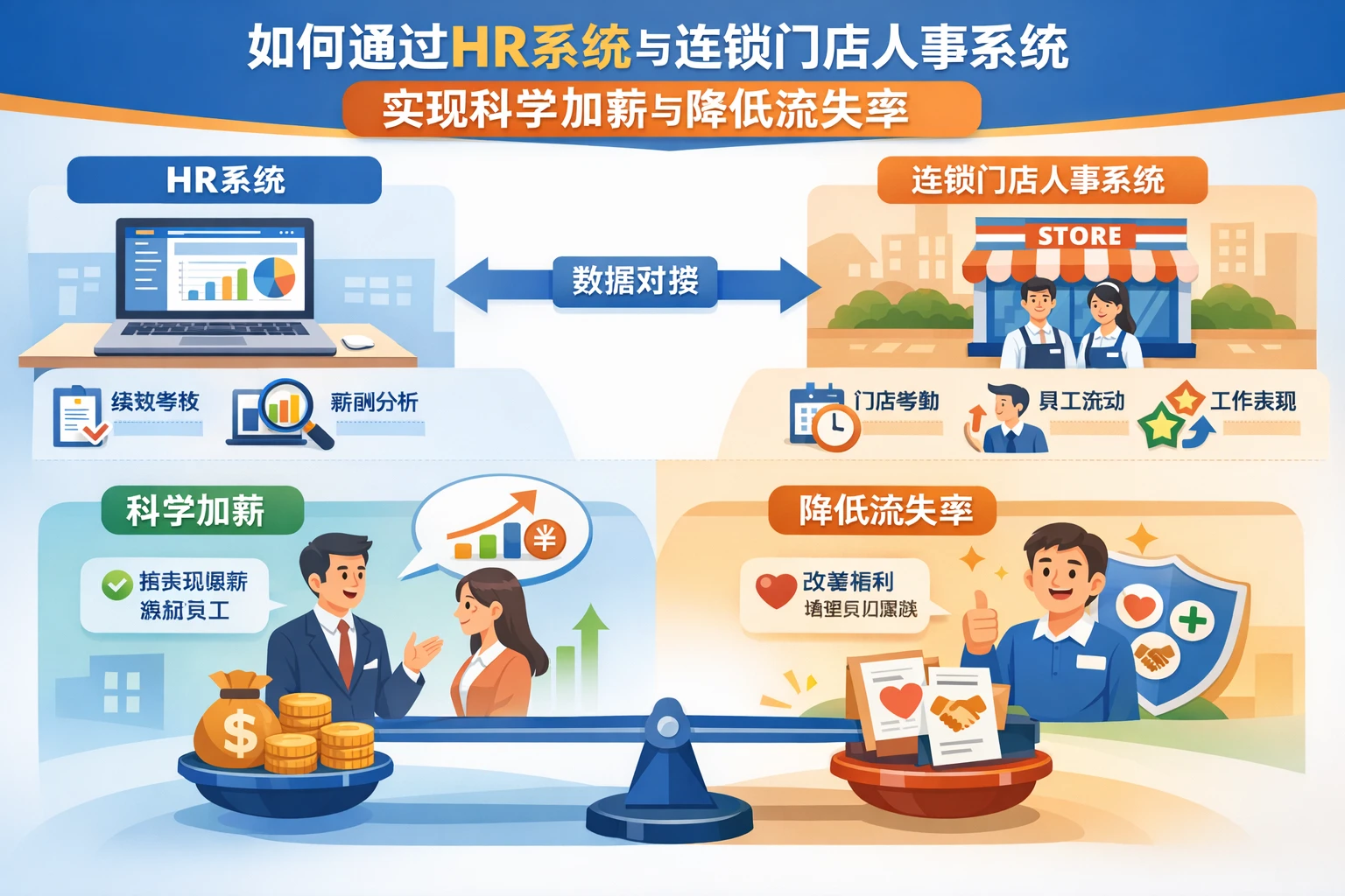 如何通过HR系统与连锁门店人事系统实现科学加薪与降低流失率