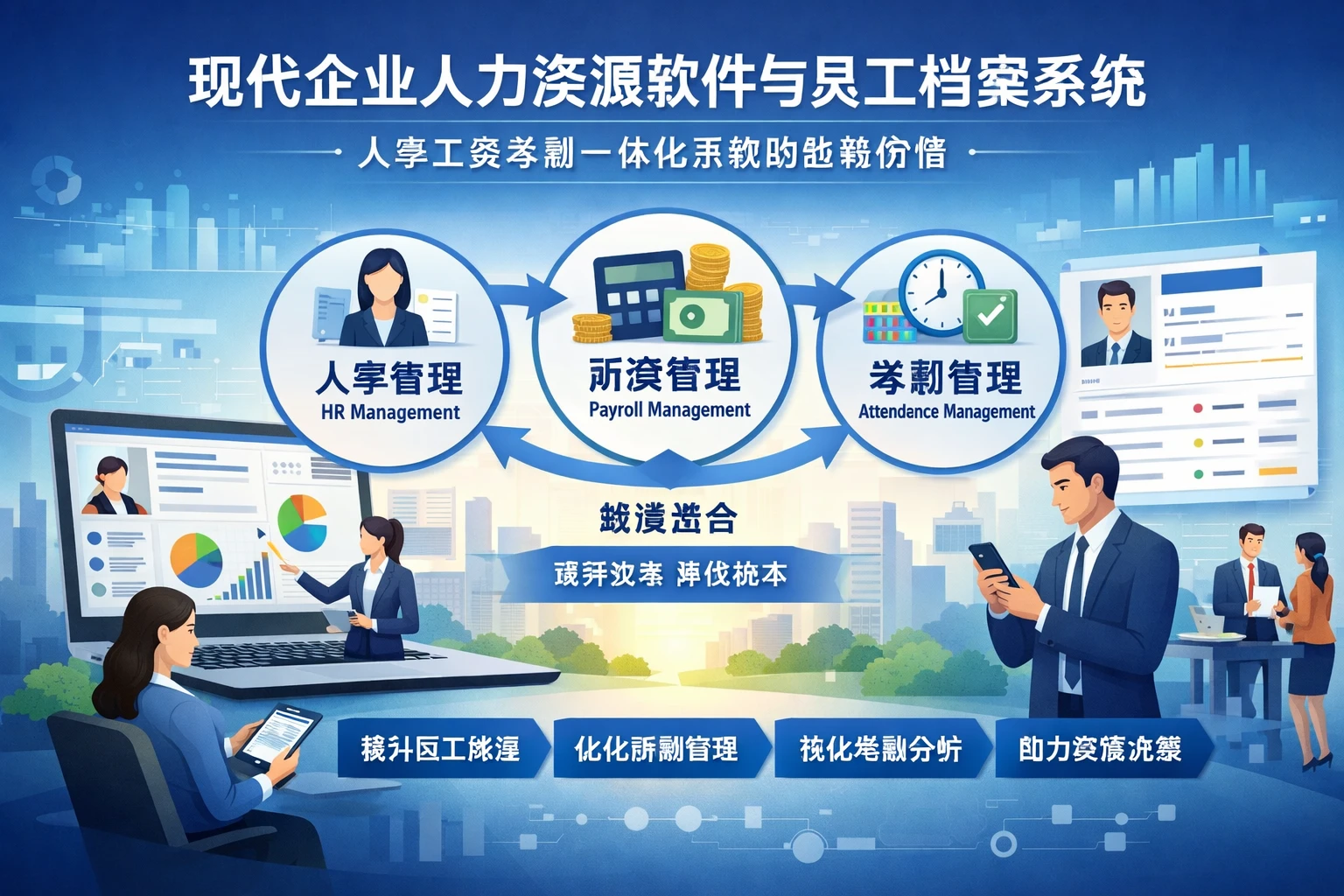 现代企业人力资源软件与员工档案系统：人事工资考勤一体化系统的战略价值