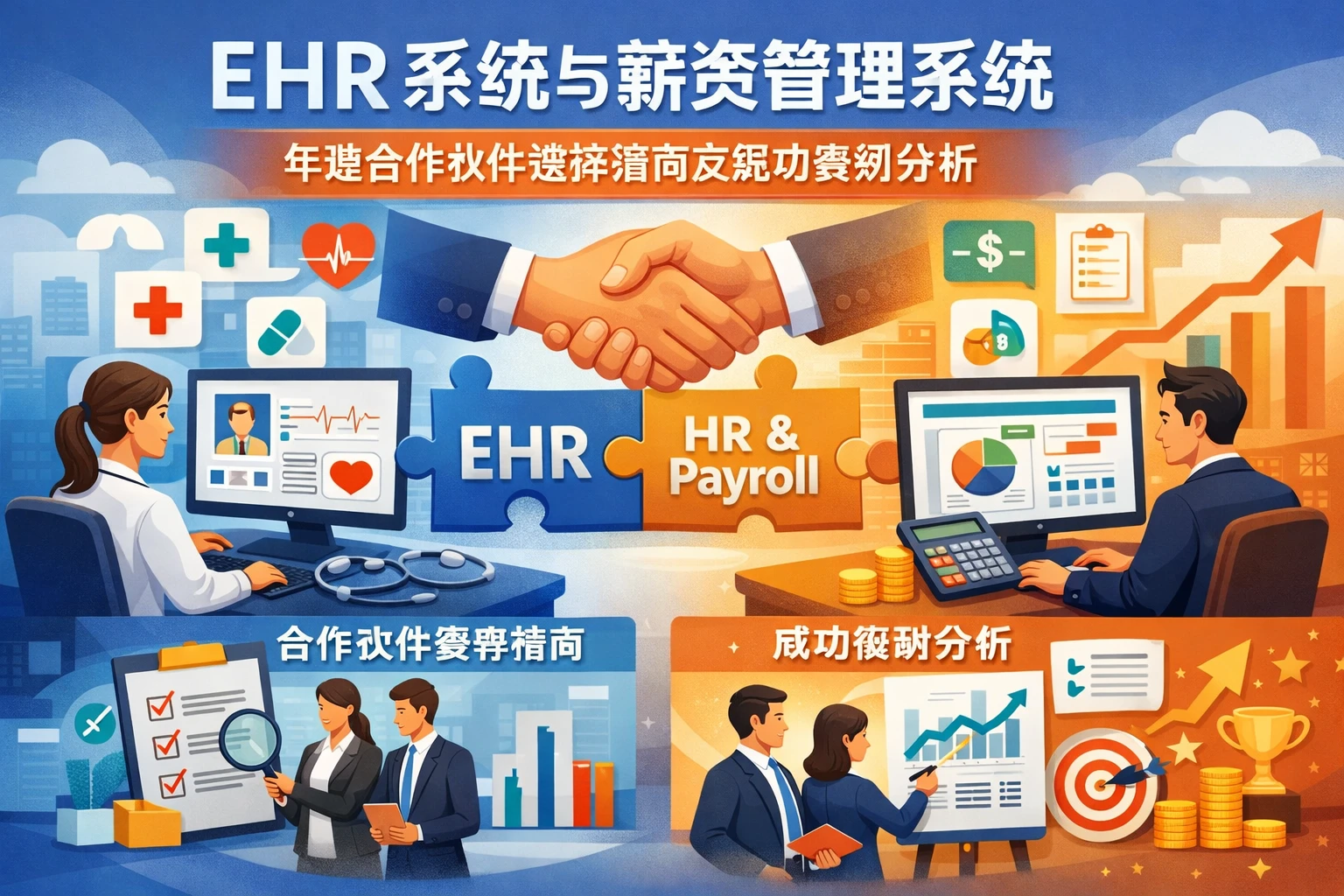 EHR系统与薪资管理系统：年度合作伙伴选择指南及成功案例分析