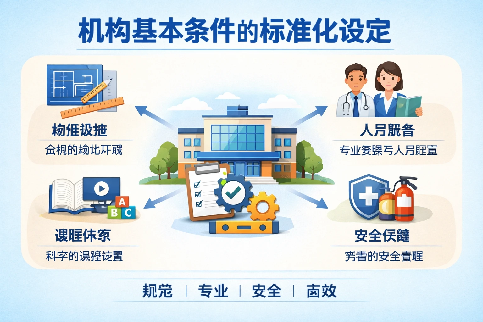 机构基本条件的标准化设定