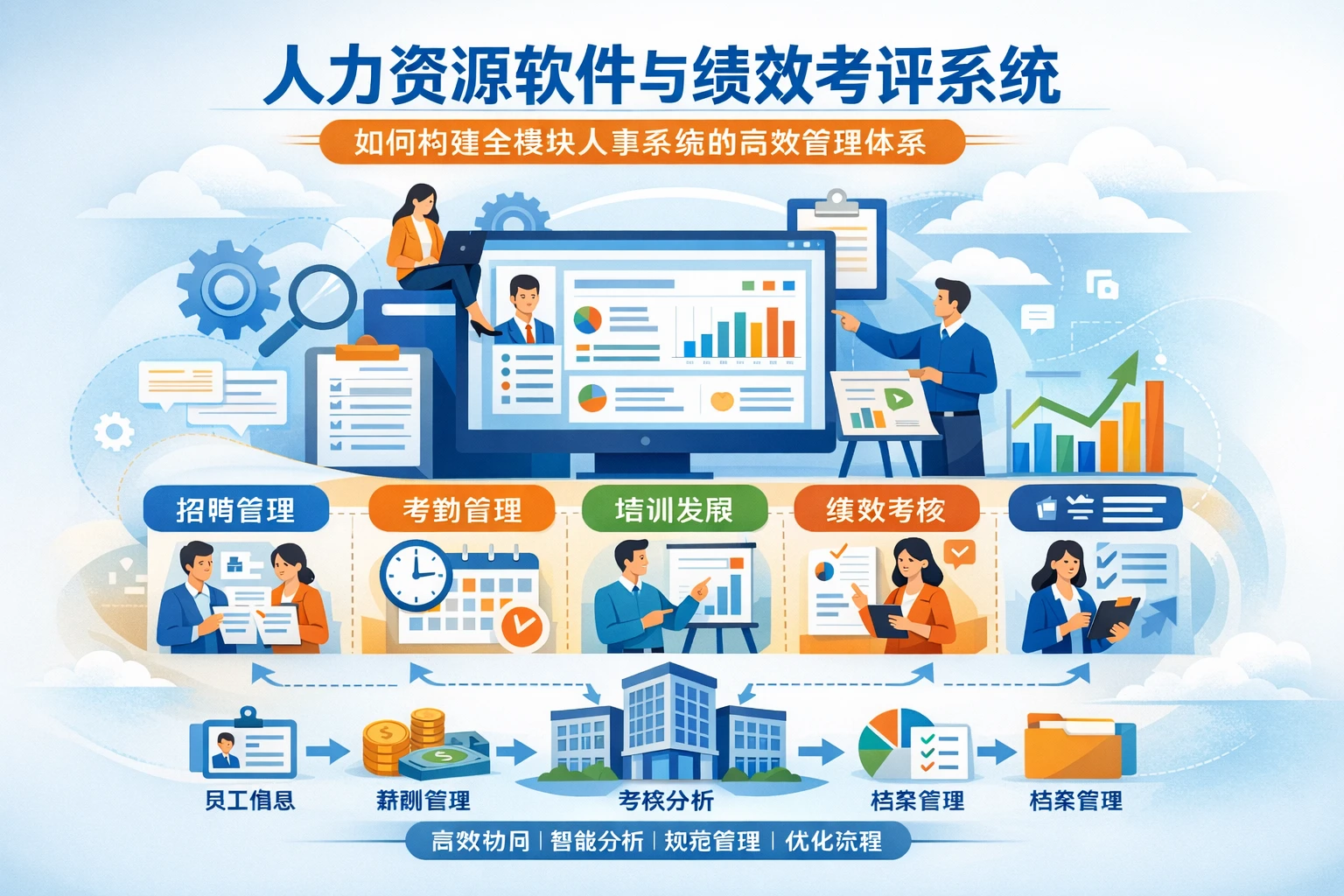 人力资源软件与绩效考评系统如何构建全模块人事系统的高效管理体系