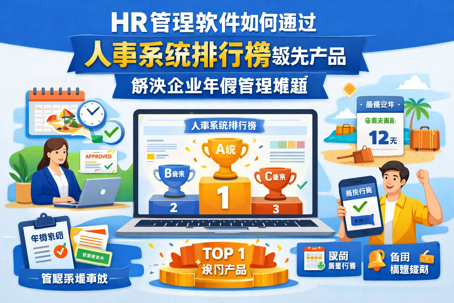 HR管理软件如何通过人事系统排行榜领先产品解决企业年假管理难题