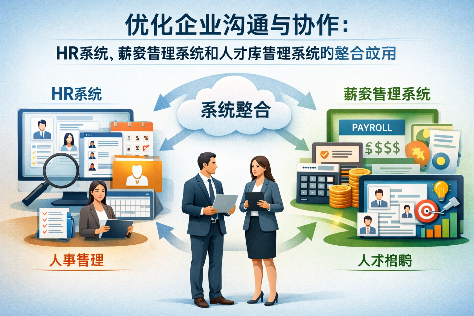 优化企业沟通与协作：HR系统、薪资管理系统和人才库管理系统的整合应用
