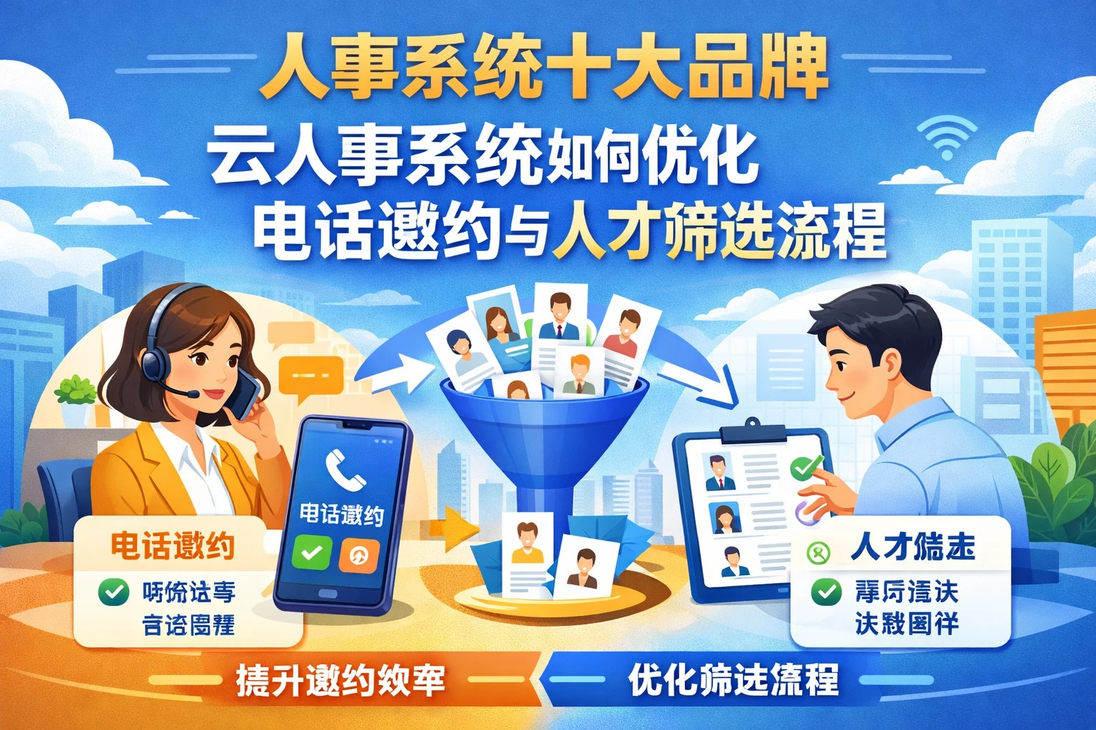 人事系统十大品牌:云人事系统如何优化电话邀约与人才筛选流程