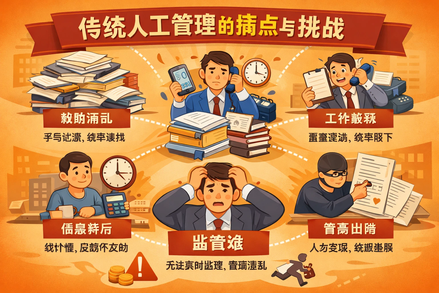 传统人工管理的痛点与挑战