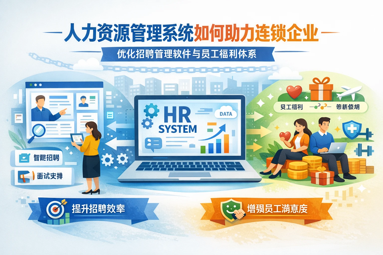 人力资源管理系统如何助力连锁企业优化招聘管理软件与员工福利体系