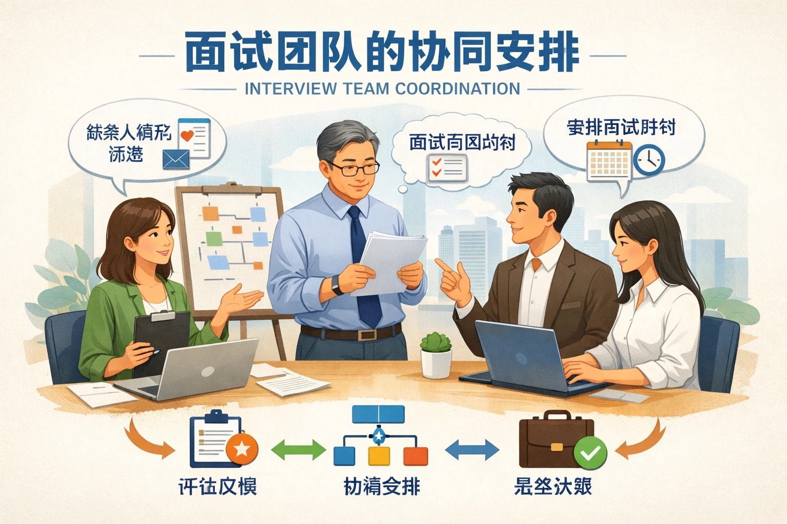 面试团队的协同安排