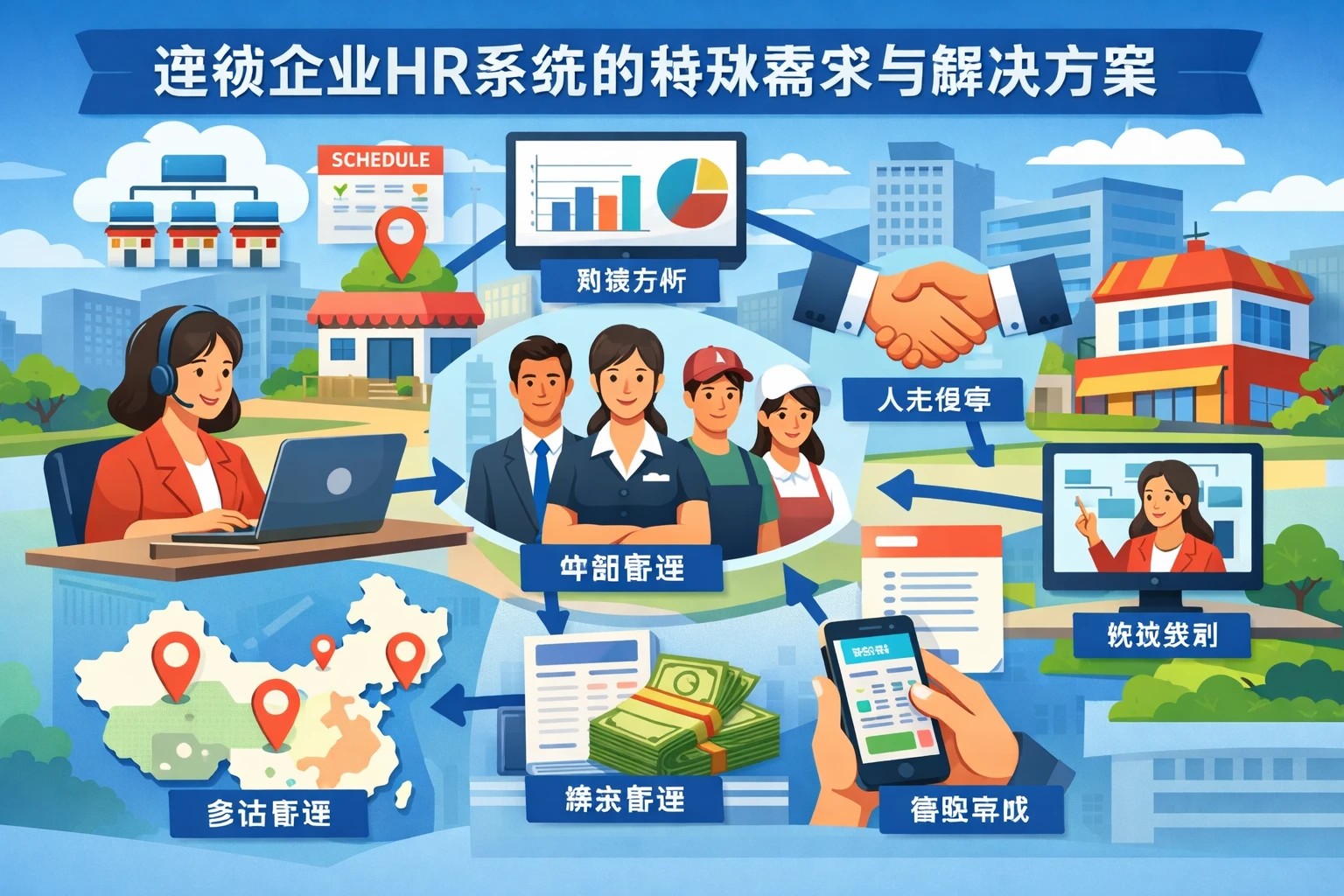 连锁企业HR系统的特殊需求与解决方案