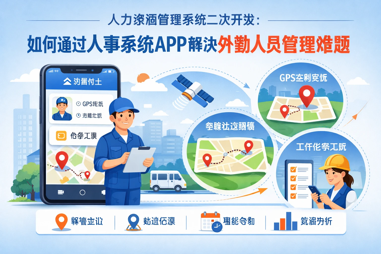 人力资源管理系统二次开发：如何通过人事系统APP解决外勤人员管理难题