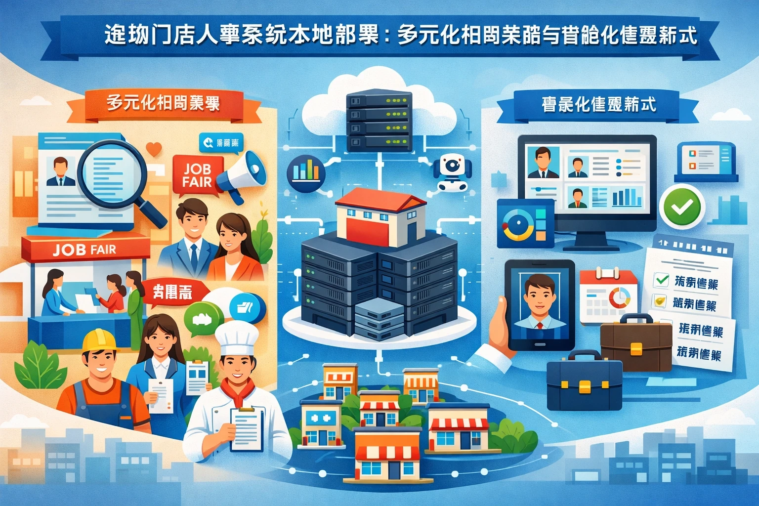 连锁门店人事系统本地部署：多元化招聘策略与智能化管理新范式