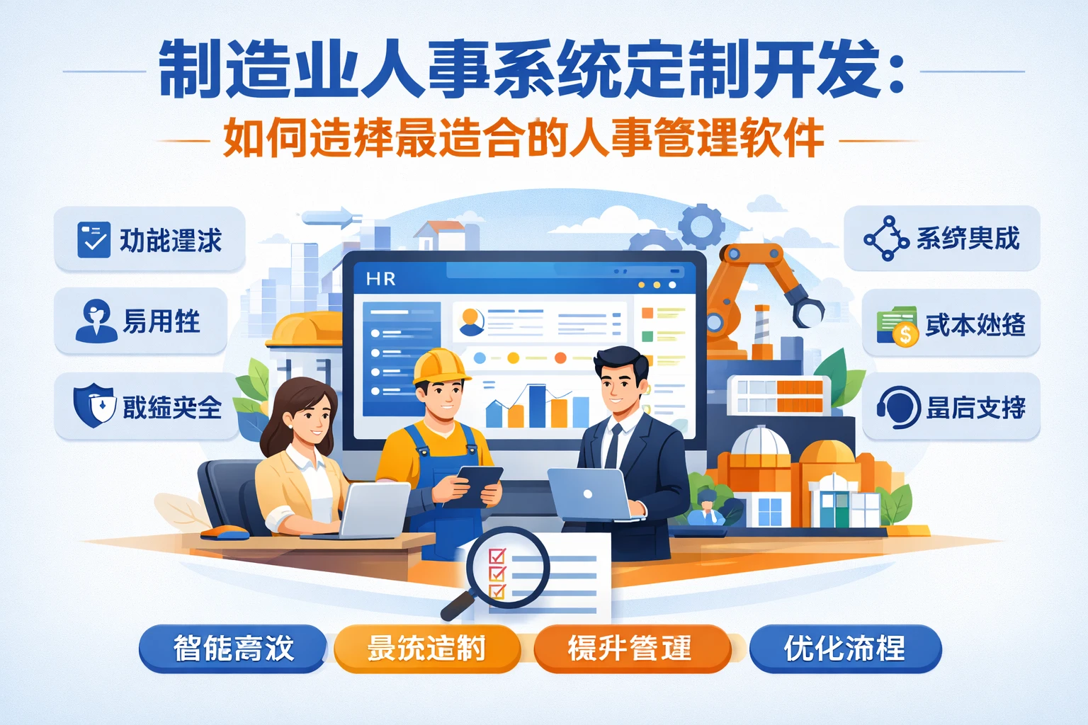 制造业人事系统定制开发:如何选择最适合的人事管理软件