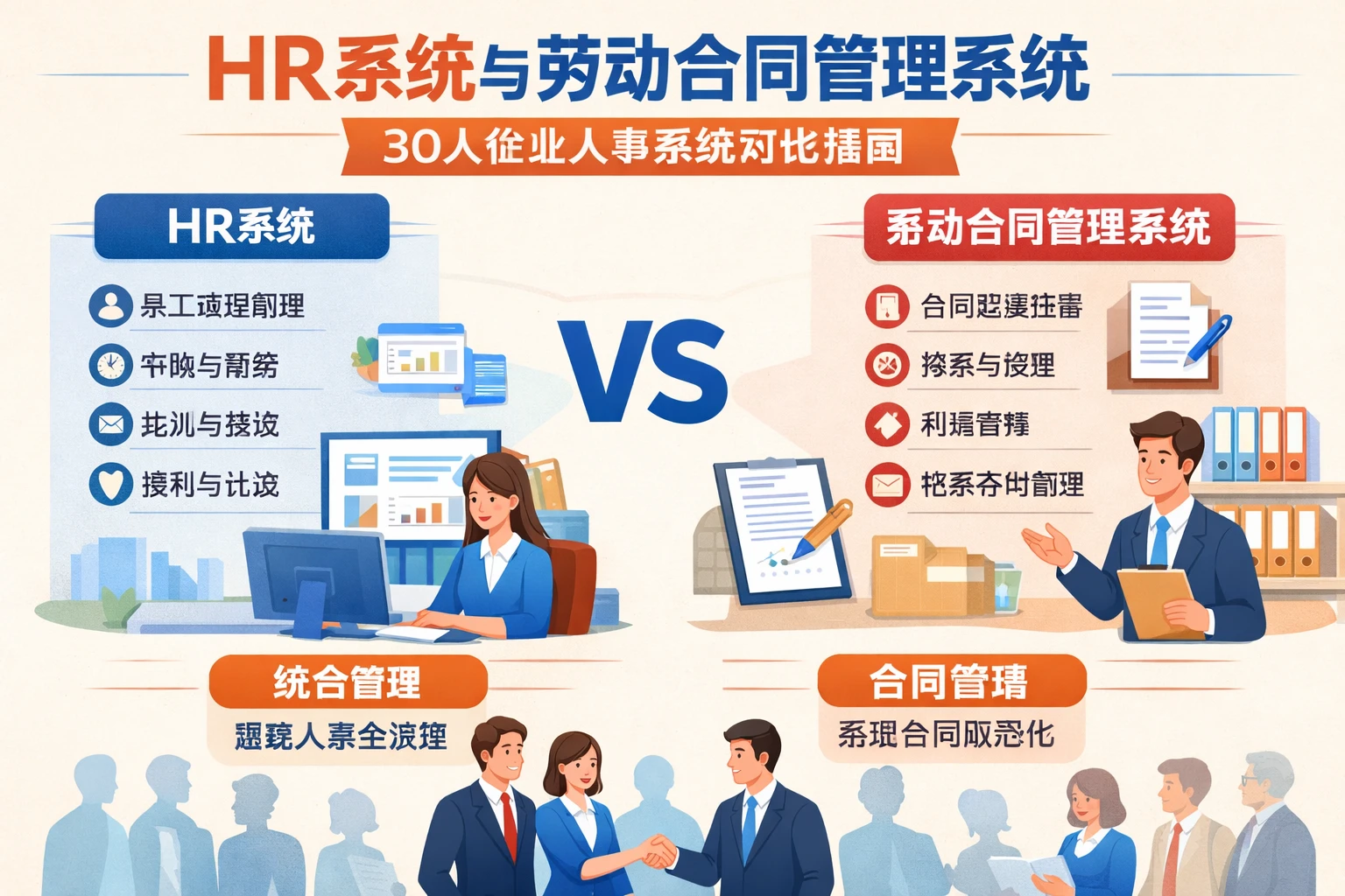 HR系统与劳动合同管理系统：30人企业人事系统对比指南