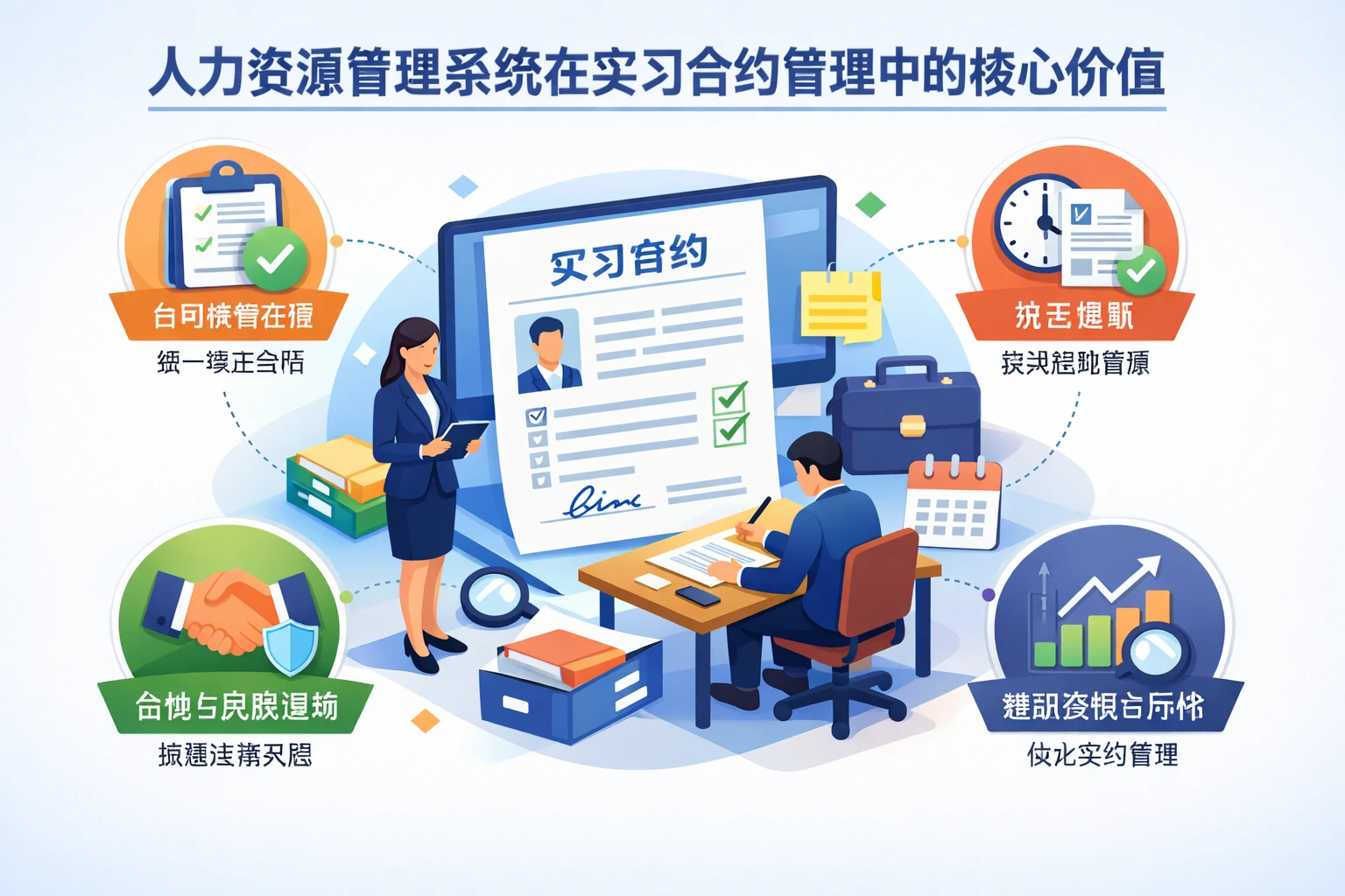 人力资源管理系统在实习合约管理中的核心价值