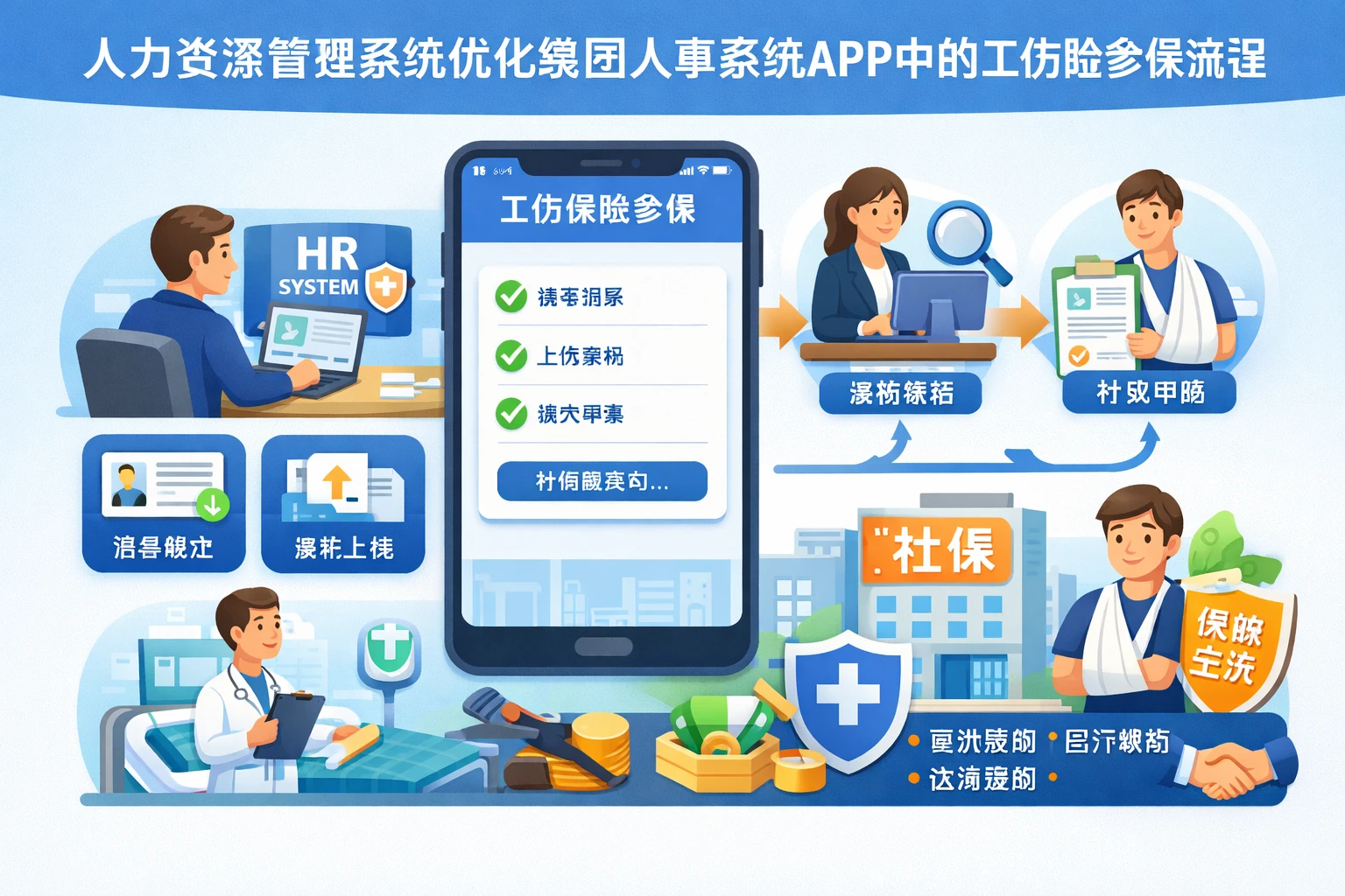 人力资源管理系统优化集团人事系统APP中的工伤险参保流程