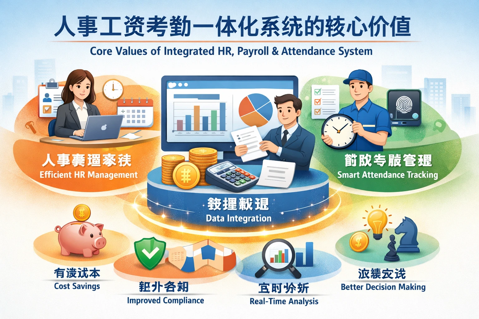 人事工资考勤一体化系统的核心价值