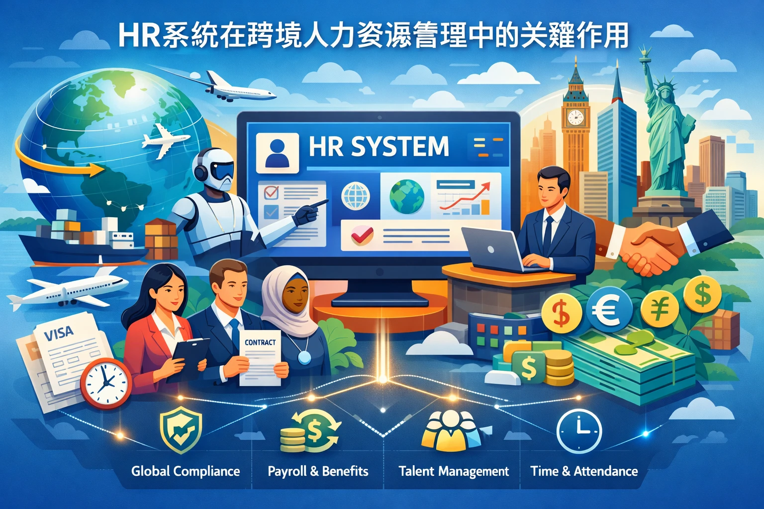 HR系统在跨境人力资源管理中的关键作用