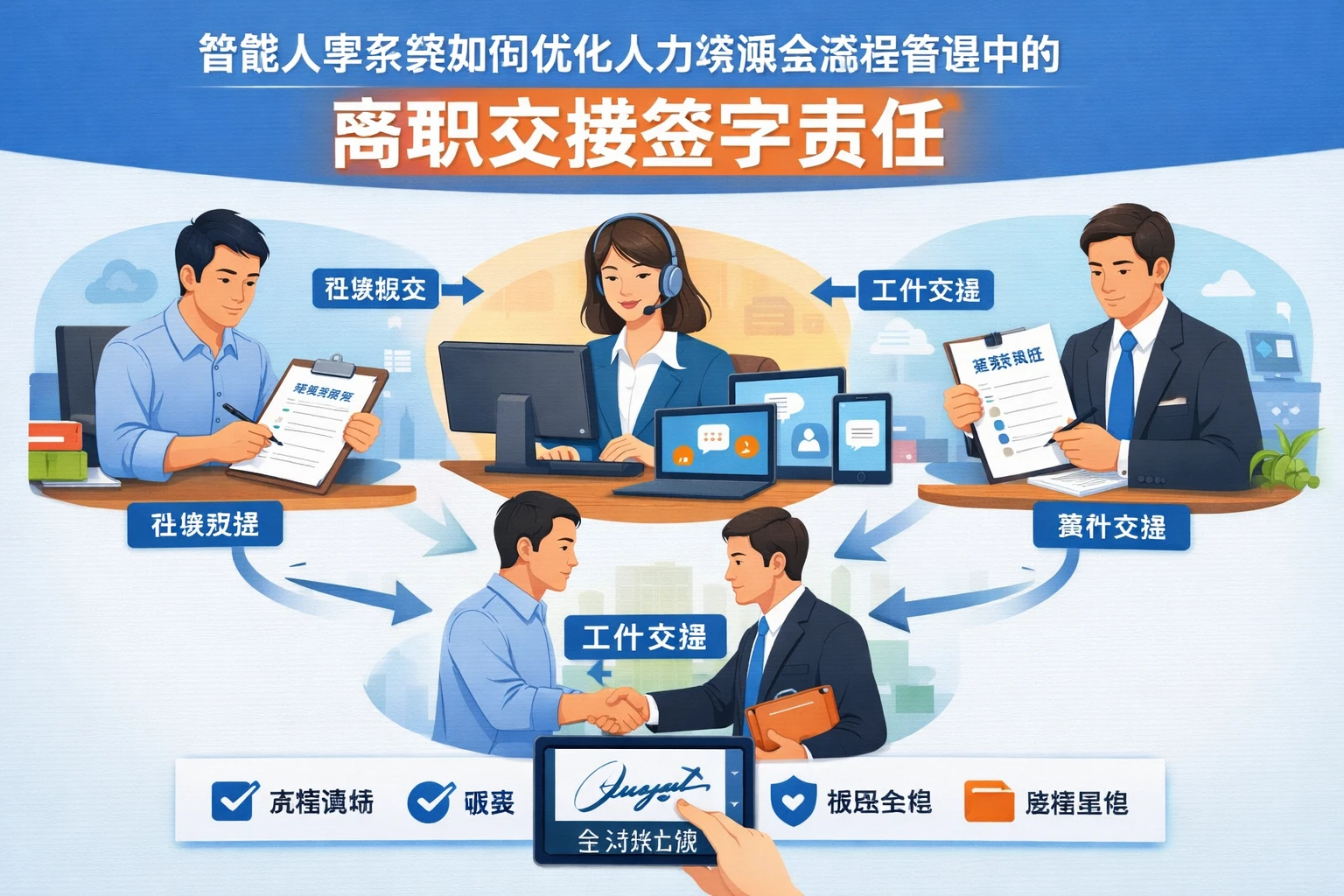 智能人事系统如何优化人力资源全流程管理中的离职交接签字责任