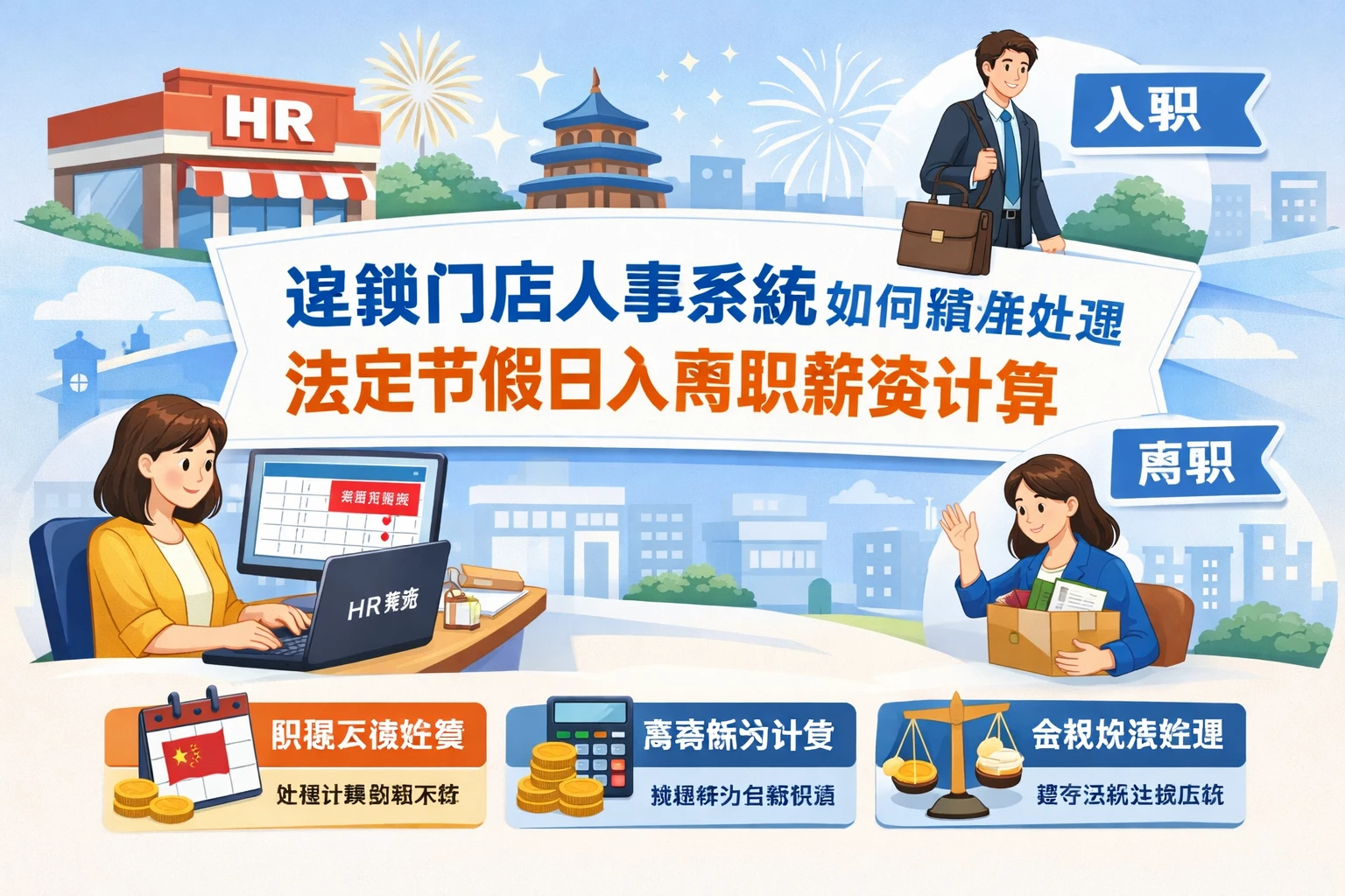 连锁门店人事系统如何精准处理法定节假日入离职薪资计算