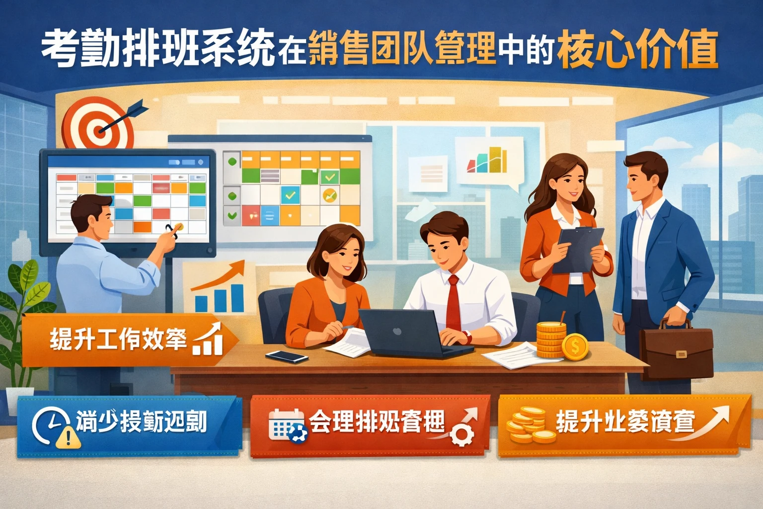 考勤排班系统在销售团队管理中的核心价值