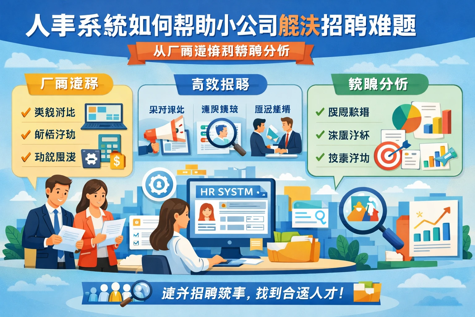人事系统如何帮助小公司解决招聘难题：从厂商选择到数据分析