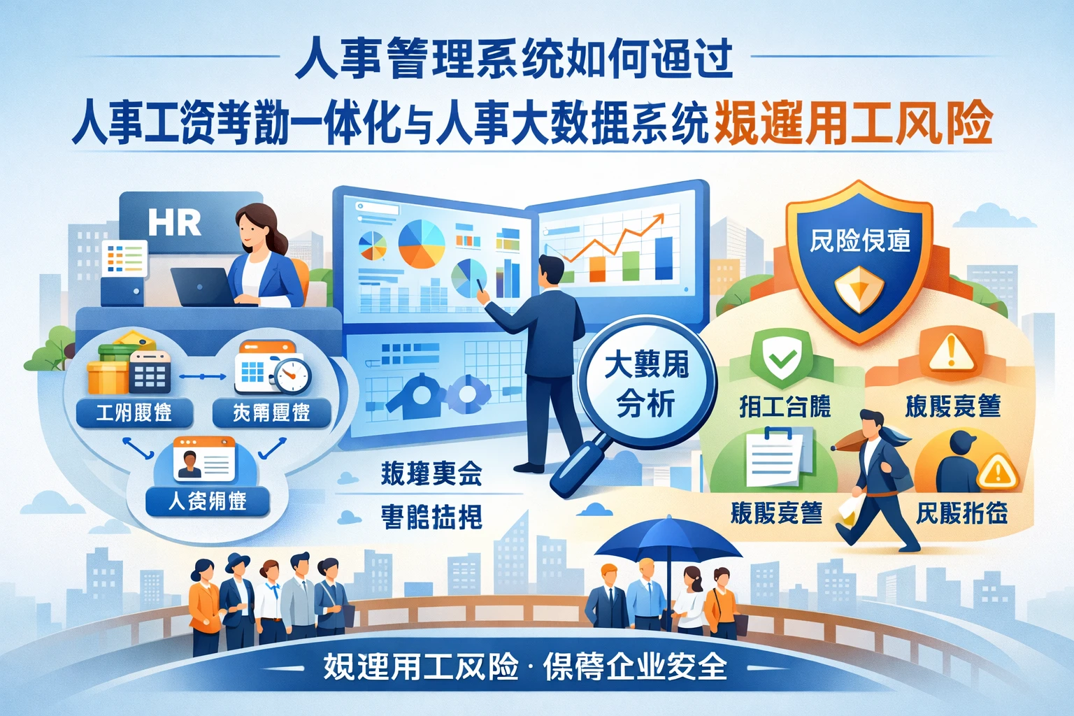 人事管理系统如何通过人事工资考勤一体化与人事大数据系统规避用工风险