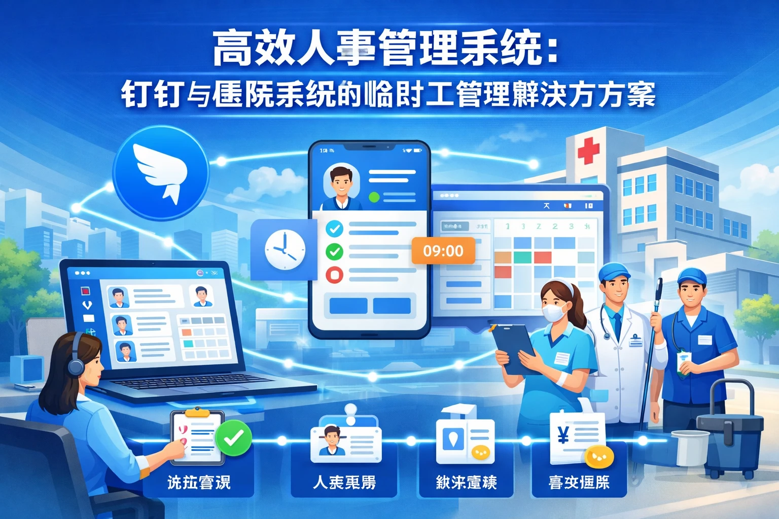 高效人事管理系统:钉钉与医院系统的临时工管理解决方案