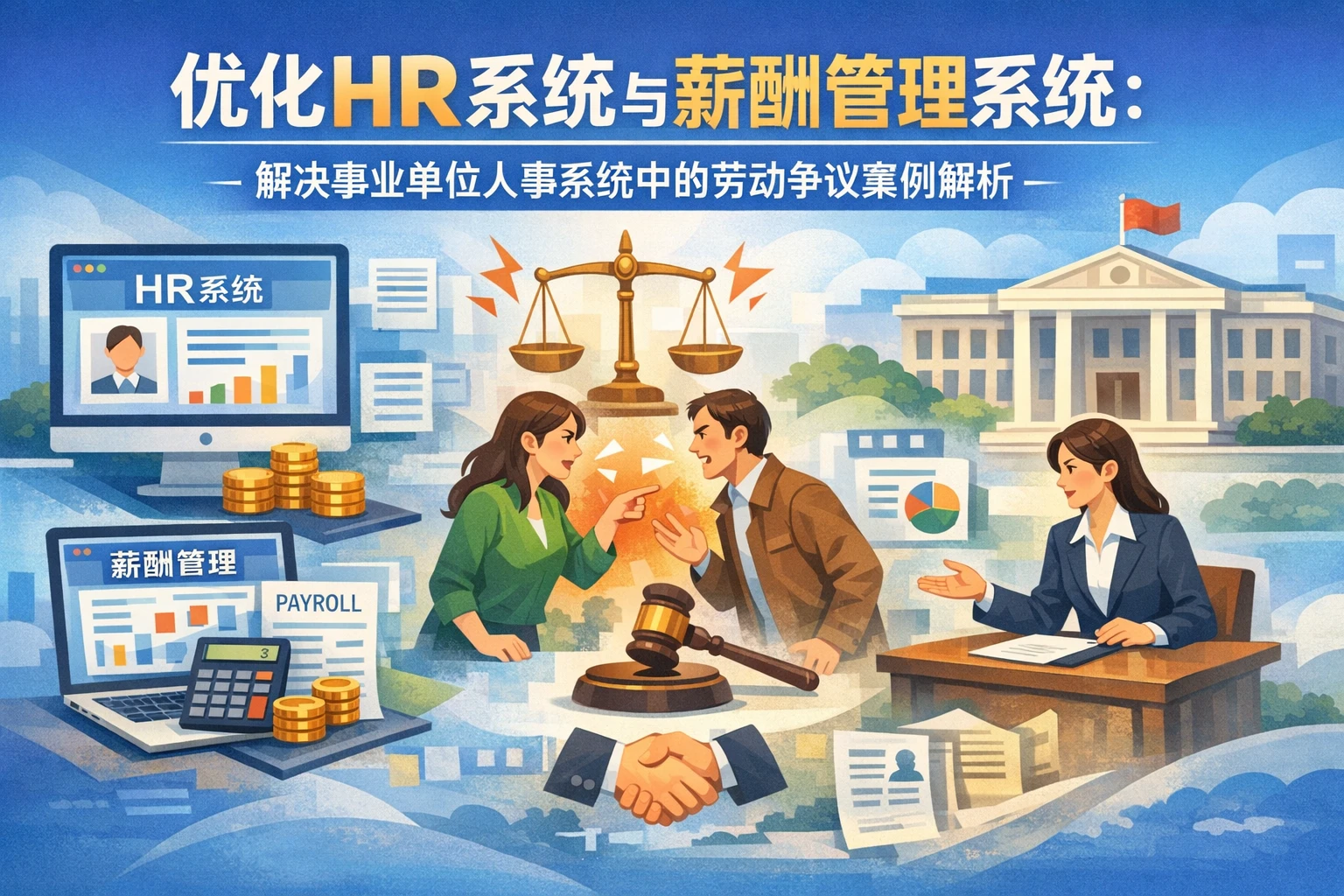 优化HR系统与薪酬管理系统：解决事业单位人事系统中的劳动争议案例解析