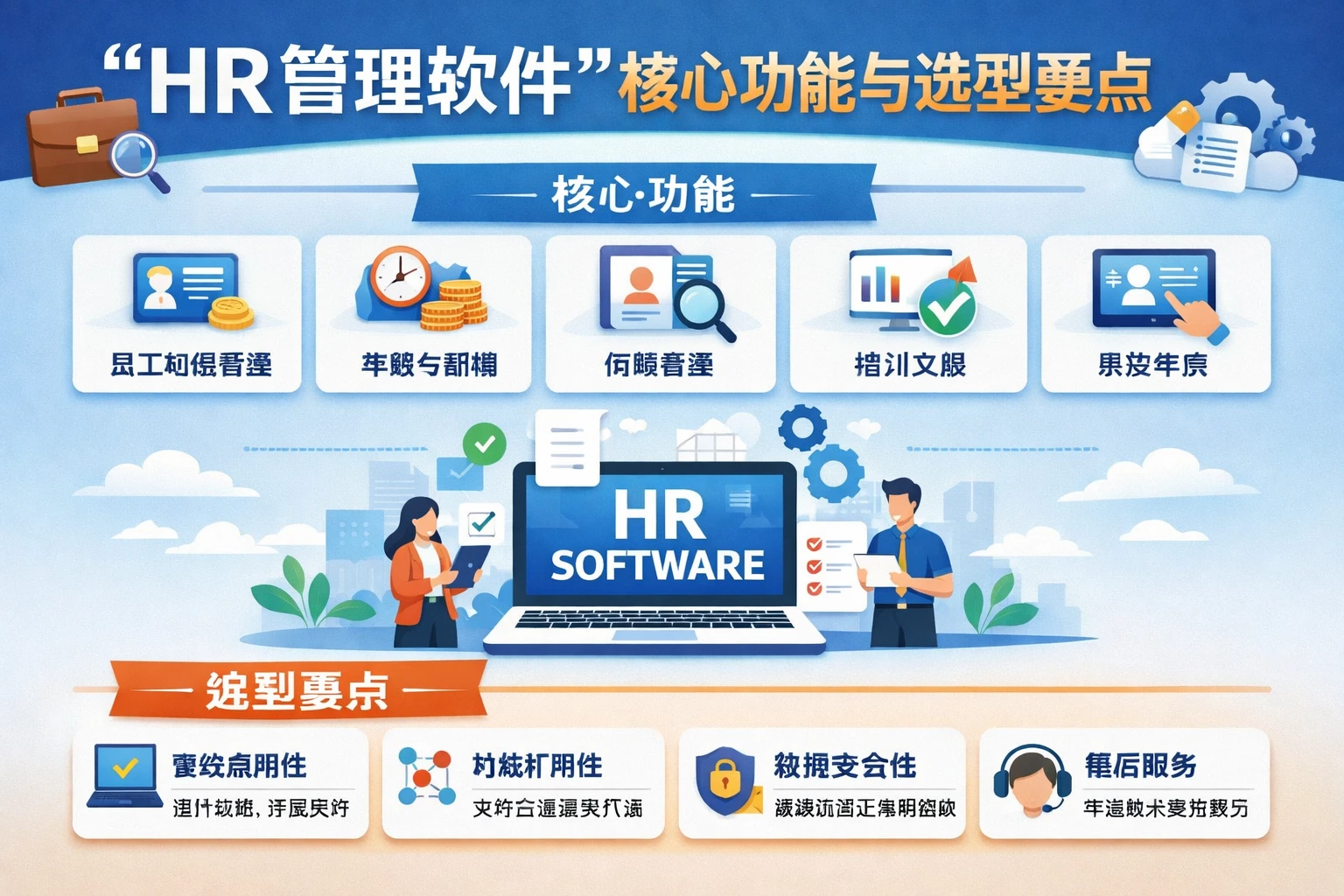 HR管理软件核心功能与选型要点