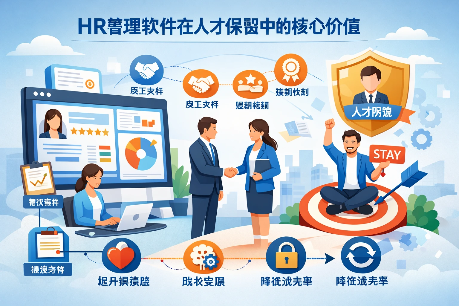 HR管理软件在人才保留中的核心价值