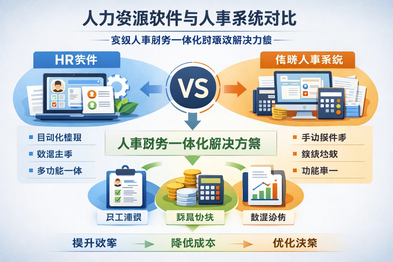人力资源软件与人事系统对比：实现人事财务一体化的高效解决方案