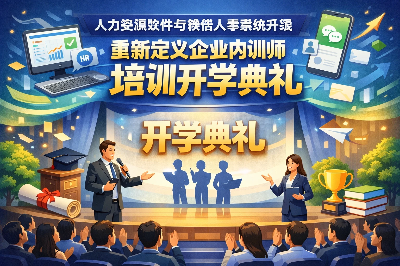 人力资源软件与微信人事系统升级:重新定义企业内训师培训开学典礼