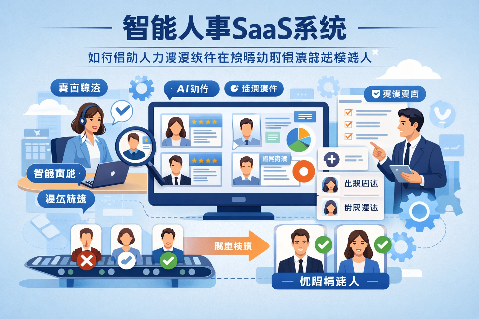 智能人事SaaS系统：如何借助人力资源软件在招聘初期精准筛选候选人
