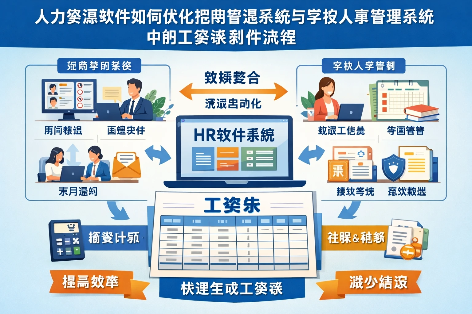 人力资源软件如何优化招聘管理系统与学校人事管理系统中的工资表制作流程