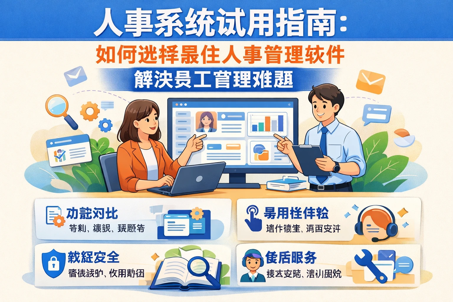 人事系统试用指南：如何选择最佳人事管理软件解决员工管理难题