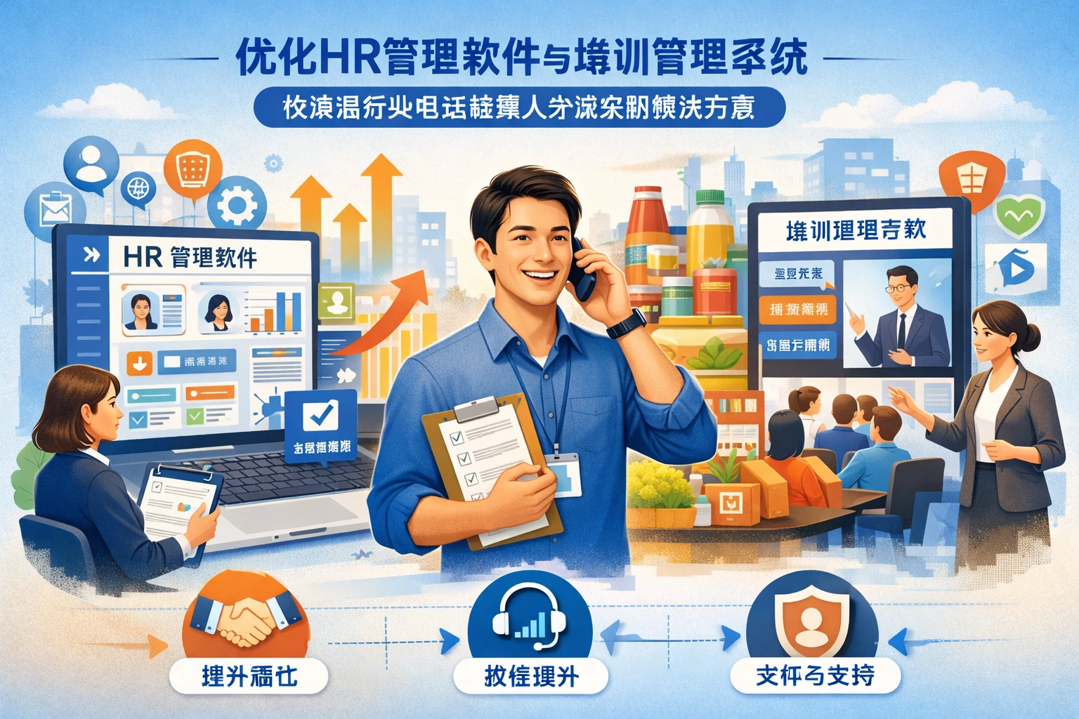 优化HR管理软件与培训管理系统：快消品行业电话招商人才流失的解决方案