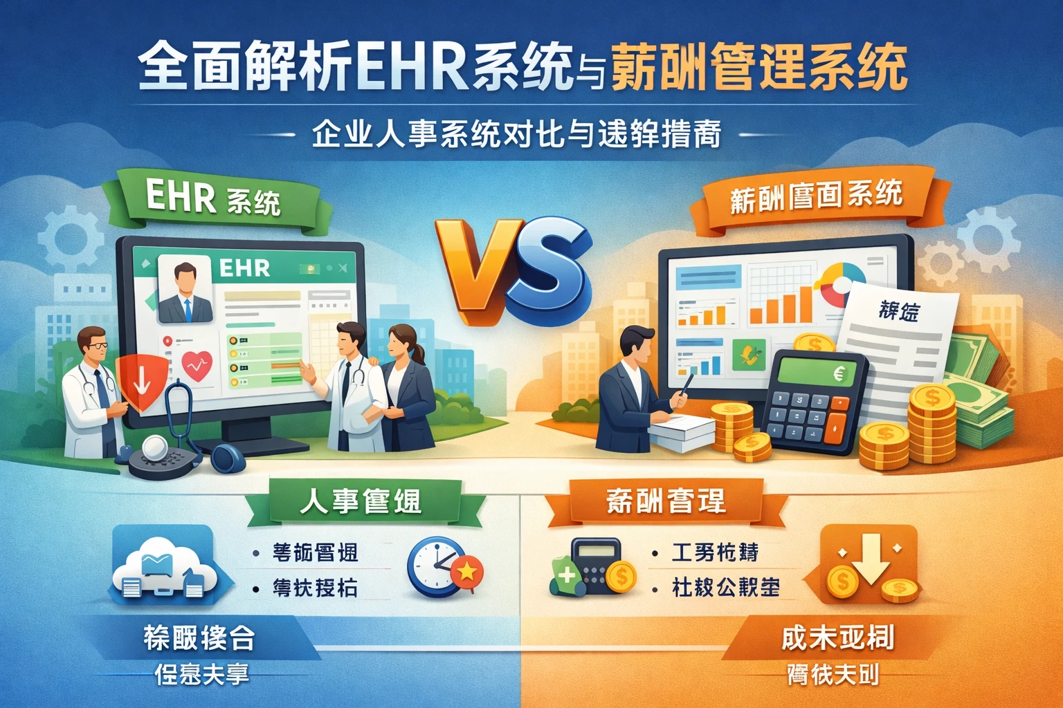 全面解析EHR系统与薪酬管理系统：企业人事系统对比与选择指南