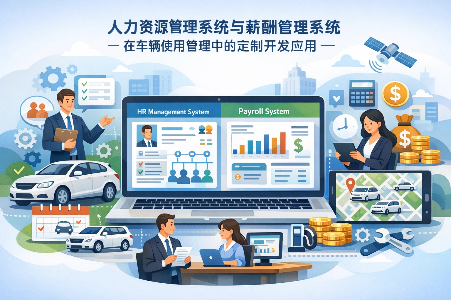 人力资源管理系统与薪酬管理系统在车辆使用管理中的定制开发应用