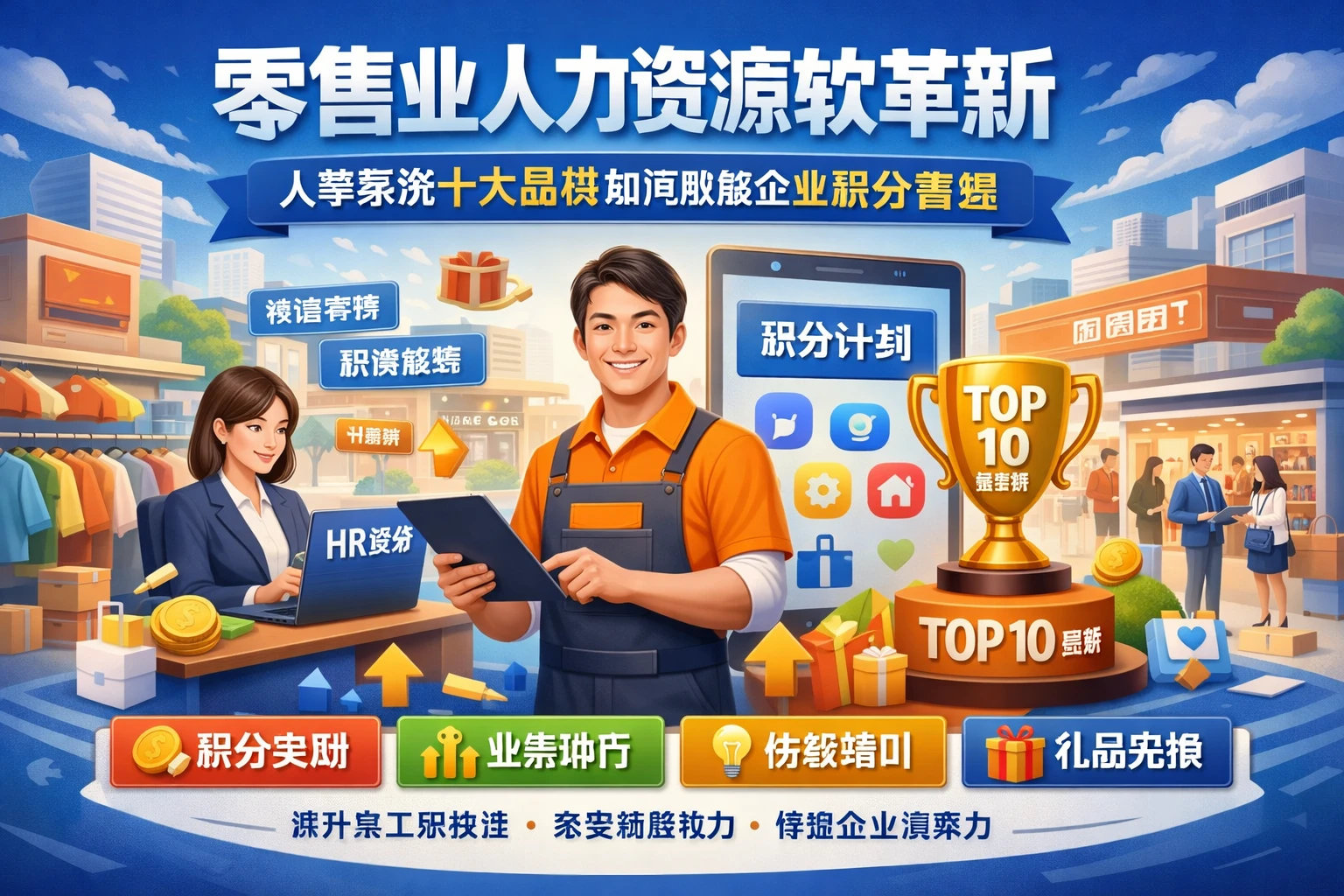 零售业人力资源软件革新：人事系统十大品牌如何赋能企业积分管理